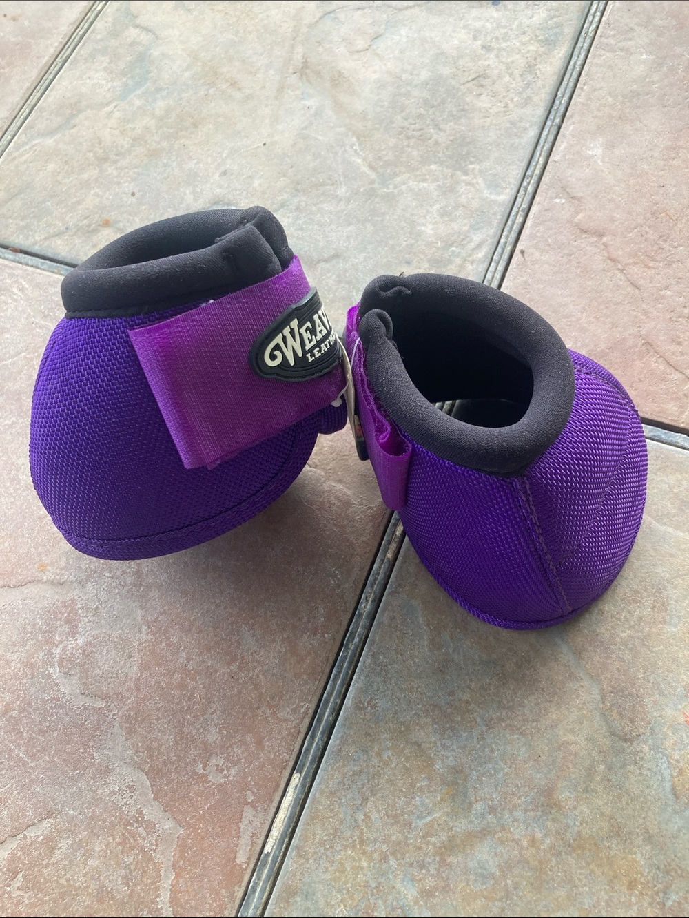 Purple Bell Boots - Protective Hoof Boots